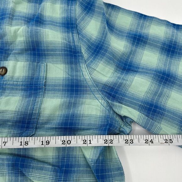 NWT Even Tide Plaid Button-Up Long Sleeve Collared Shirt Large Tall - Picture 3 of 6